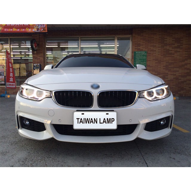 台灣之光 全新BMW寶馬F32 14 15 16 17年 2門兩門原廠型氙氣HID交換用LED雙光圈黑框魚眼投射大燈