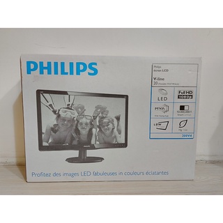 （二手）PHILIPS 飛利浦 200V4QSBR 20 吋 MVA 寬螢幕 廣視角 D-SUB/DVI 雙介面