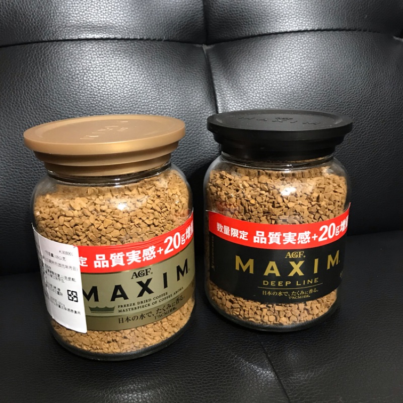 日本AGF MAXIM濃郁深煎咖啡80+20g增量版