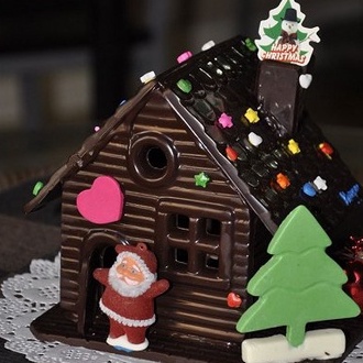 【現貨】【聖誕節模具】熱款聖誕節薑餅屋模具 聖誕屋小房子聖誕節diy巧克力屋子模型拼裝