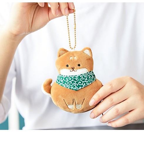 ｜現貨｜🇯🇵 日本 LIVHEART 小零錢包 日式 和風 招財貓 柴犬 可愛 吊飾 鑰匙圈 毛絨玩具