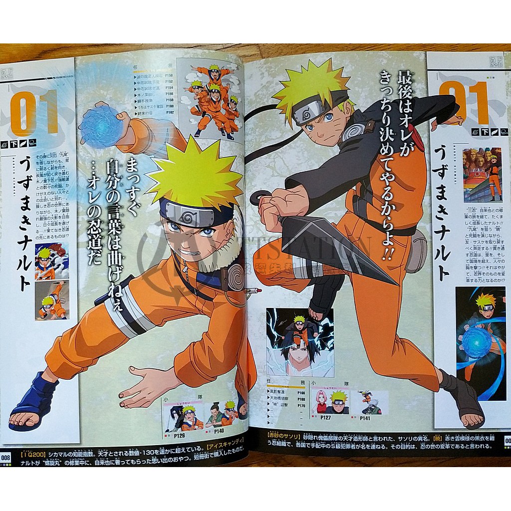 火影忍者角色圖鑑naruto 十年百忍畫冊岸本齊史漩渦鳴人宇智波佐助木葉忍者 蝦皮購物