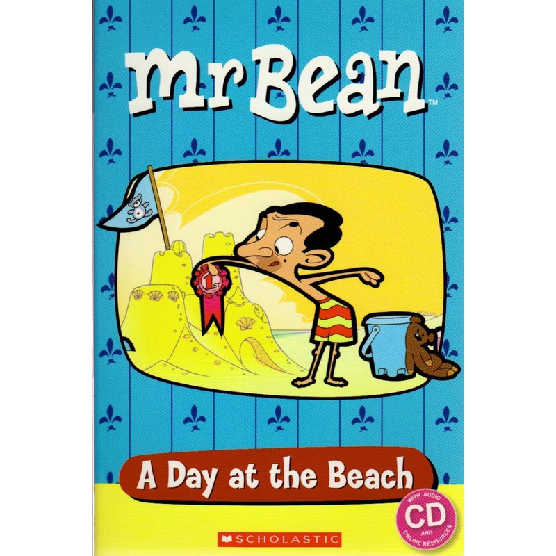 Scholastic Popcorn Readers Starter Level: Mr. Bean: A Day at the Beach with CD豆豆先生：海灘一日遊【金石堂、博客來熱銷】