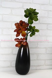 點點蘑菇屋 <超低特價> 納美二比鐵樹球(2枝) 人造多肉植物 懶人盆栽 人造花 佈置 鄉村風雜貨 台灣現貨