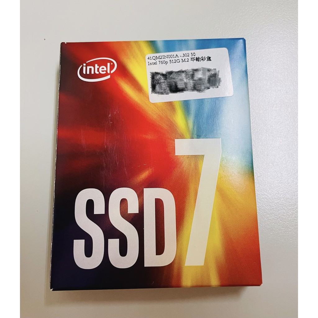 （現貨 二手）INTEL 760P 512G M.2 PCIe SSD 7 固態硬碟