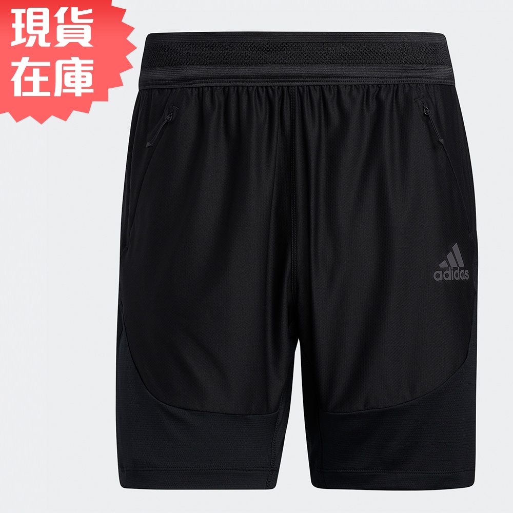 Adidas HEAT.RDY 男 短褲 訓練 拉鍊口袋 排汗 透氣 黑【運動世界】GL1677