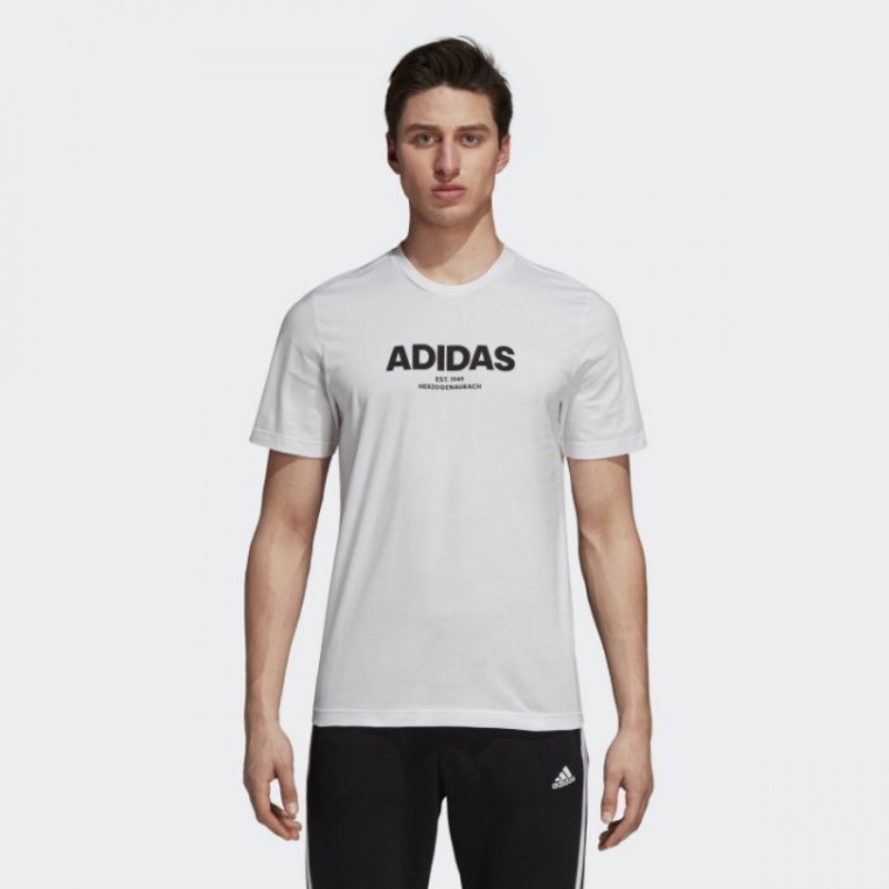 ADIDAS M ESSENTIALS 短T 白色 LOGO款 愛迪達 男生 短袖上衣 運動 CY6311Z