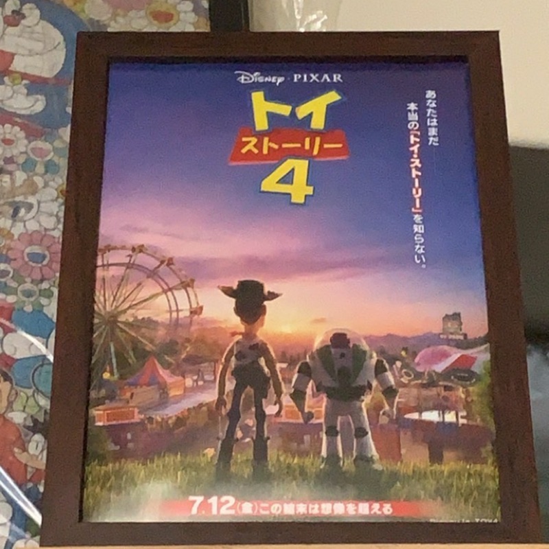 【玩具萬事屋】歐美動畫 迪士尼系列 皮克斯 玩具總動員4 日版電影海報 B5大小 含框 現貨