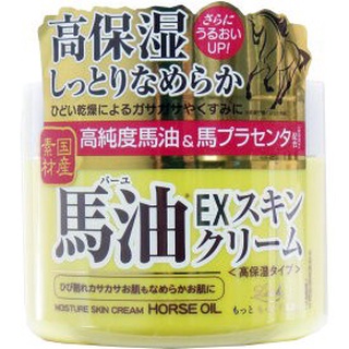 日本Loshi 馬油 EX 高保濕 乳霜 100g 保濕乳霜 乳霜 紅瓦町日式百貨