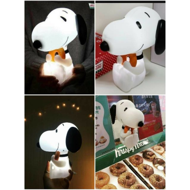 韓國Krispy Kreme x Snoopy聯名款史努比夜燈