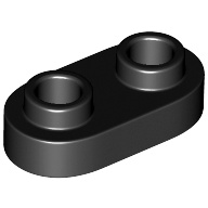LEGO 樂高 黑色 圓弧薄板 橢圓 plate 1x2 rounded 35480 6210270