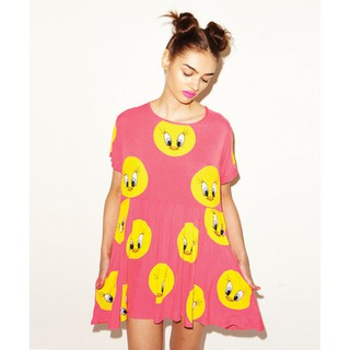 Lazy Oaf X Looney Tunes Tweety Dress 華納樂一通崔弟聯名款洋裝 渡邊直美愛牌