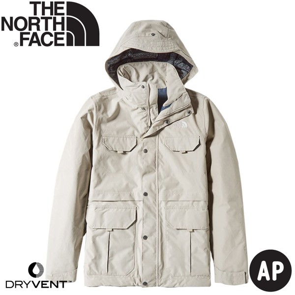 【The North Face 男 DryVent防水外套《卡其》】4979/防水外套/防風外套/夾克/風衣/悠遊山水