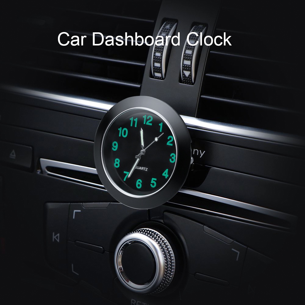 汽車時鐘飾品汽車手錶裝飾汽車內飾儀表板時間顯示汽車配件中的數字指針時鐘
