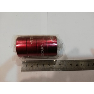 NECO 紅色鋁合金龍頭墊圈 高1.5cm 共6cm（1-1/8英吋28.6mm前叉用）