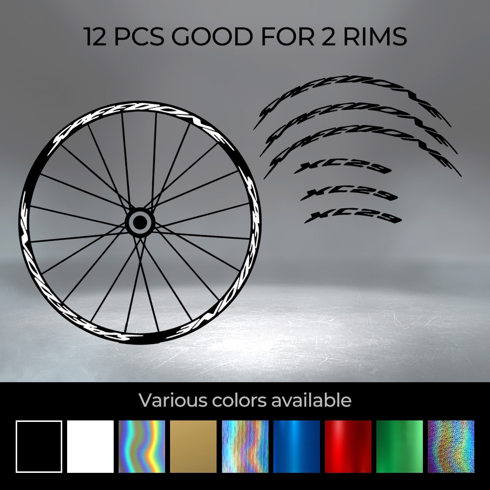 Speedone XC29 自行車輪圈貼花貼紙適用於山地自行車