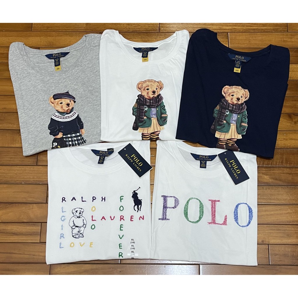 【現貨🔥】POLO Ralph Lauren 小熊 女大童 女青年版 短袖上衣 T恤 棉T