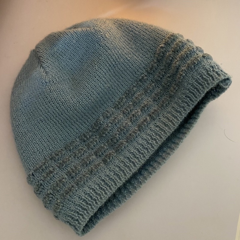 JACADI湖藍色針織帽