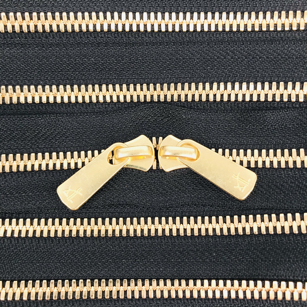 【MAO懋革】日本製 YKK 頂級 EXCELLA®  5號 雙向 金銅齒 黑色 拉鏈 (excella拉鍊 雙拉)