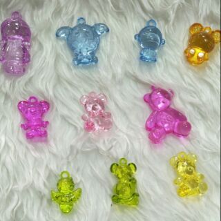 批發 現貨 透明 可愛 卡通 造型 熊熊 兔子 猴子 貓 女孩 寶石 玩具/水晶/壓克力/吊飾/仿水晶塑膠寶石