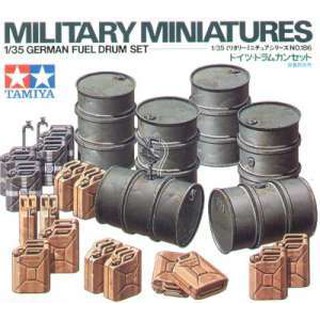 神通模型 田宮 TAMIYA 35186 1/35 德軍 油.水桶 套組 (軍事模型情景專用)