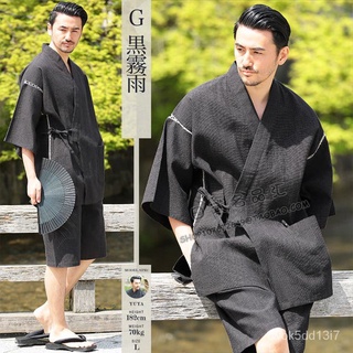 日本純棉男士甚平傳統浴衣和服日式睡衣日係帶傢居服可外穿套裝 日本和服 和服配件NANA Studio💕