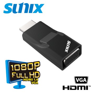 【3CTOWN】含稅開發票 SUNIX H2V37C0 HDMI轉VGA轉換器