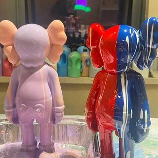 芝麻街KAWS搪膠娃娃白坯 DIY流體熊玩具 存錢罐批發