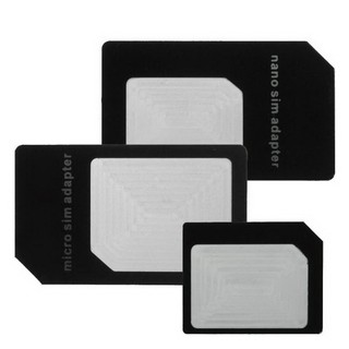 [ZIYA] Apple iPhone 智慧型手機/平板電腦 SIM 轉接卡 (大+中+小 共 3入)顏色隨機