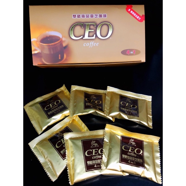《免運》雙鶴極品CEO靈芝咖啡-有糖20包/盒