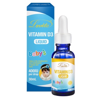 Lovita愛維他 維他命D3滴液 30ml/瓶 (baby 兒童 非活性 維生素 滴劑 400IU)