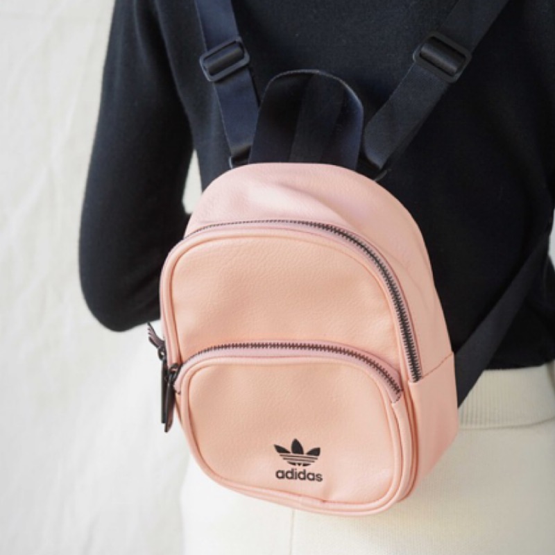 adidas Mini PU Leather 皮革 迷你 後背包 粉色 CK5082 黑色 CK5083