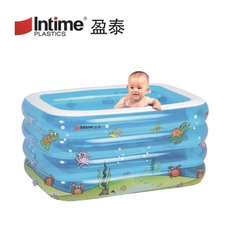 正品intime盈泰嬰兒游泳池 充氣浴盆 洗澡桶 充氣浴缸 充氣水池 游泳池 寶寶浴缸 寶寶浴盆 球池