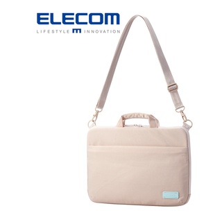 【日本ELECOM】OT兩用電腦包14吋 卡其 筆電收納_手提 側背皆可