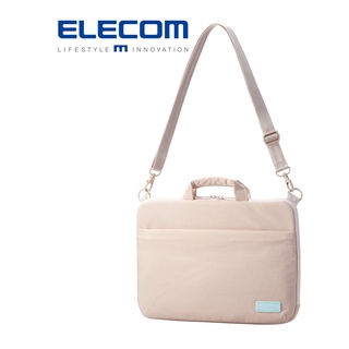 【日本ELECOM】OT兩用電腦包14吋 卡其 筆電收納 手提 側背皆可