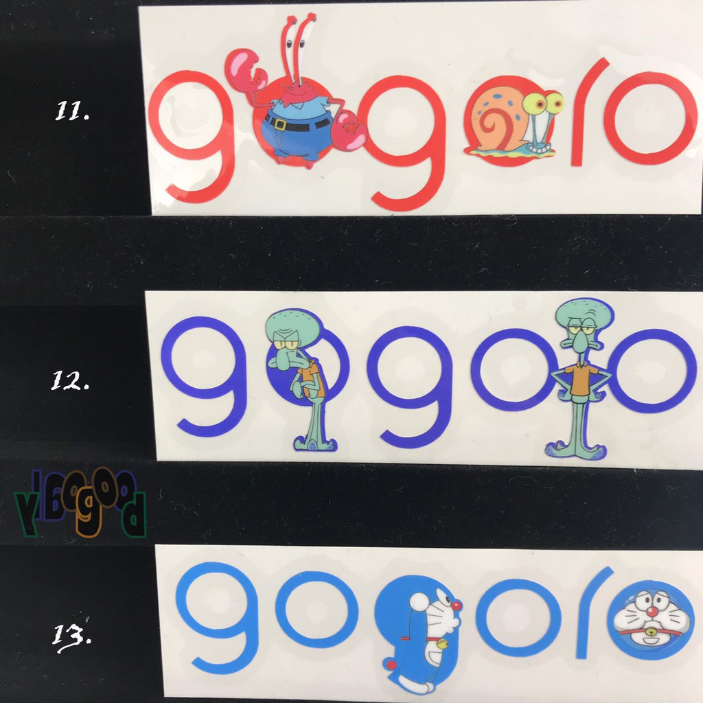 『YLGOGOOD』13款Gogoro logo字貼．卡通字貼． Gogoro 2．皆可客製化