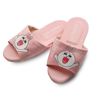 童鞋 / LINE 熊大與兔兔 限量聯名款兒童室內拖鞋 粉色款(20公分) -兔兔款
