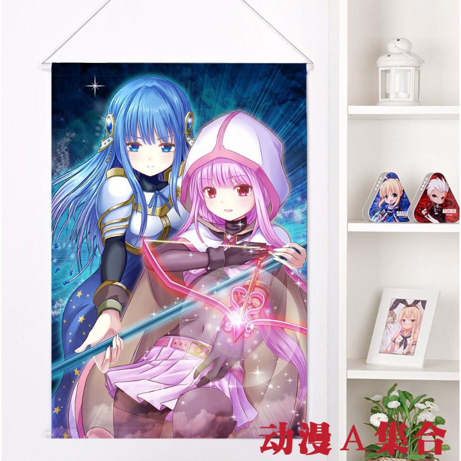 8 19 魔法紀錄魔法少女小圓外傳七海八千代環伊呂波掛畫動漫周邊cos 蝦皮購物