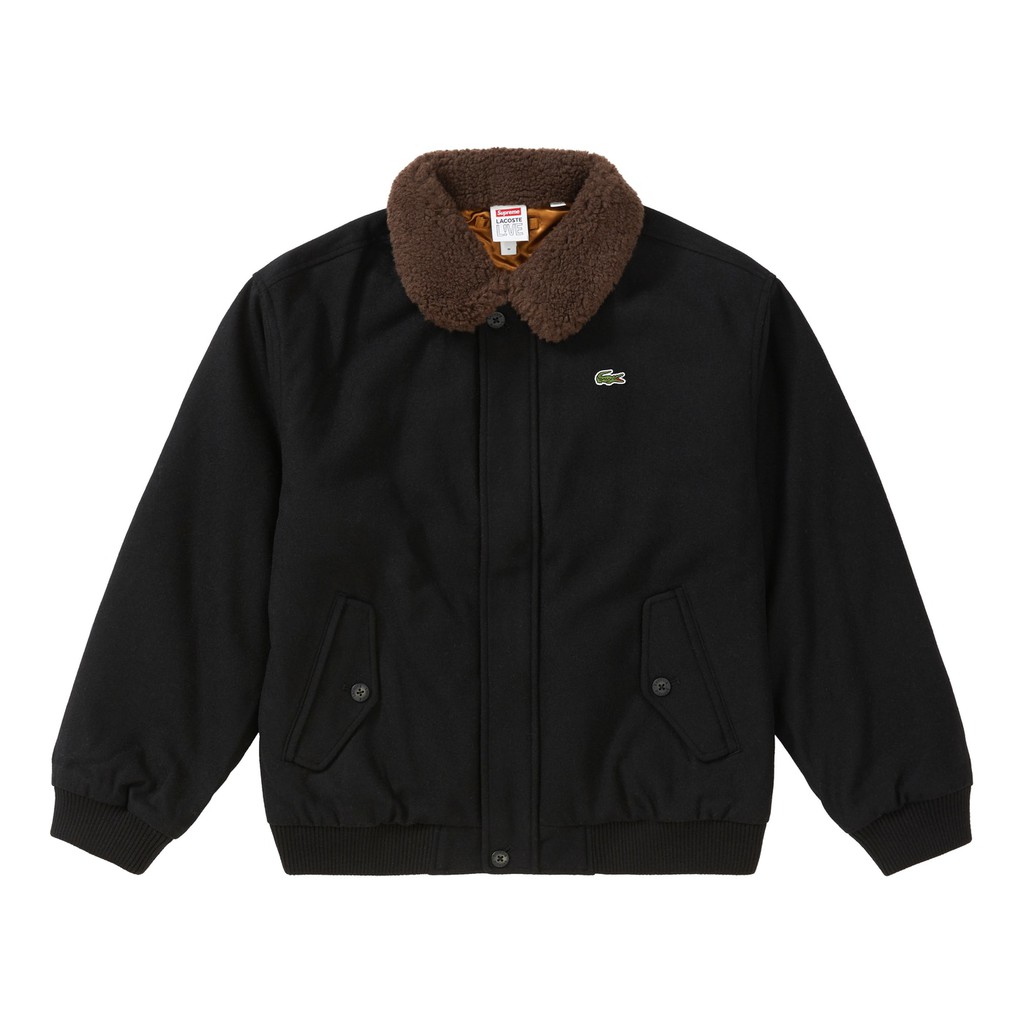 supreme lacoste wool bomber jacket