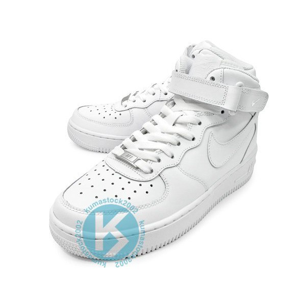 2017 女孩專用 NIKE AIR FORCE 1 MID GS 女鞋 中筒 全白 白 基本款 314195-113