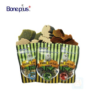 【Bone plus】貓用 潔牙骨 魚型薄荷潔牙骨 70G 魚肉 薄荷 貓零嘴 貓零食 潔牙錠-柴夫人寵物館