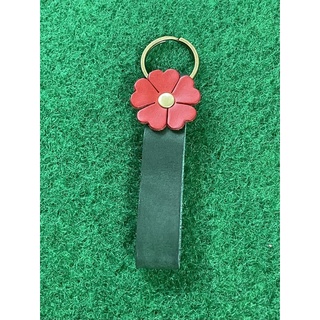 《Twinbells滿月館》愛心 花朵 真皮 皮件 吊飾 鑰匙圈