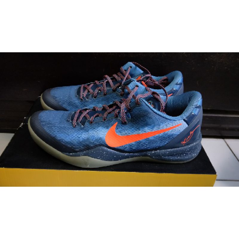 Nike Kobe 8 system 閃電藍 橘藍 柯比 黑曼巴 KOBE VIII 籃球鞋-us11 size