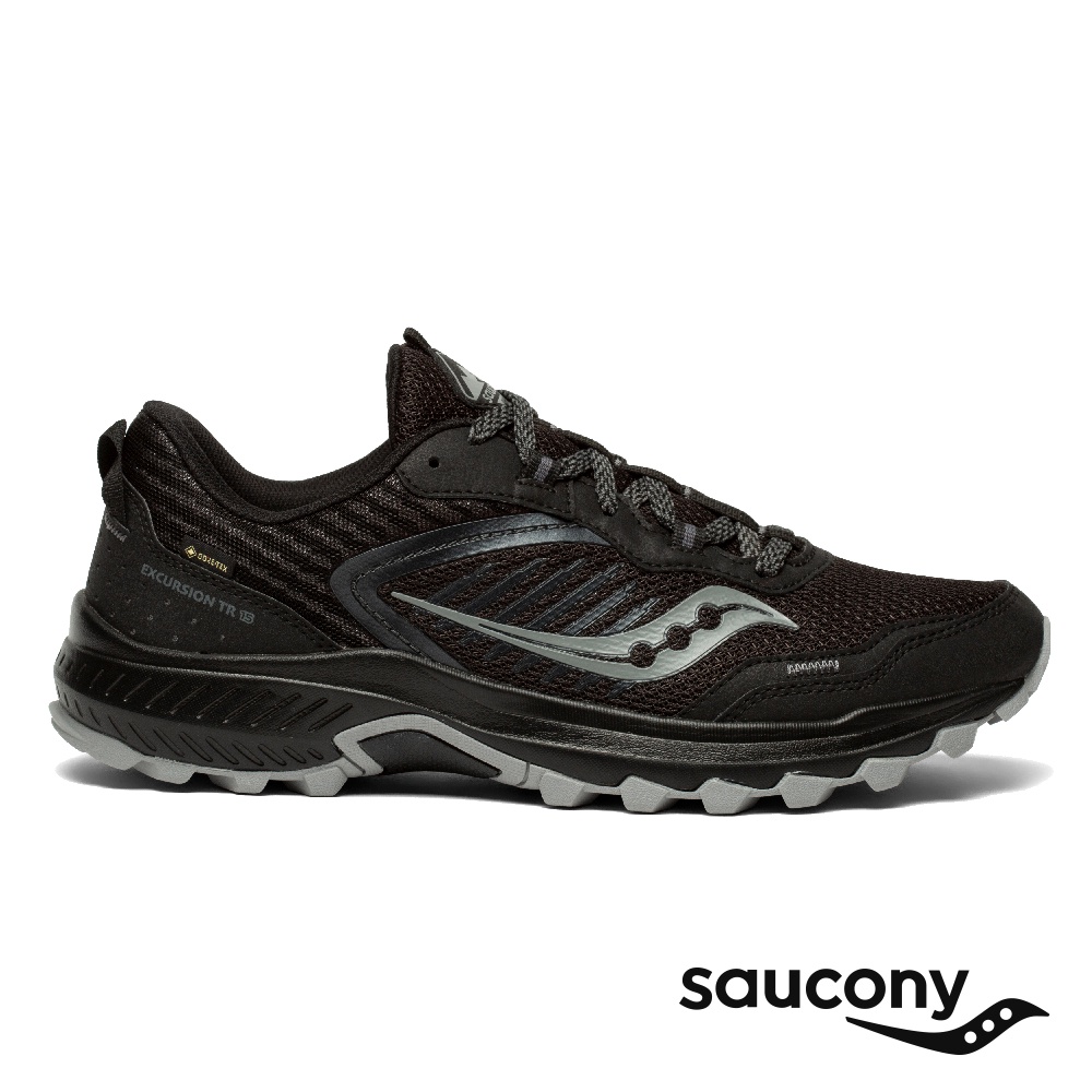 【SAUCONY】慢跑鞋/運動鞋/休閒鞋/男鞋 原廠貨 EXCURSION TR15 GTX-影子黑