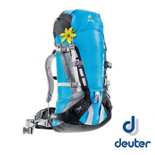 【德國 Deuter】Guide 40+ SL 輕量攀峰登山背包40L+8L 藍/黑