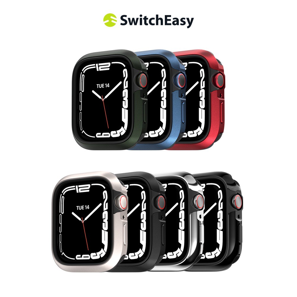 SwitchEasy 美國魚骨 Apple Watch S9/S8/S7 Odyssey 金屬保軍規護殼 現貨 蝦皮直送
