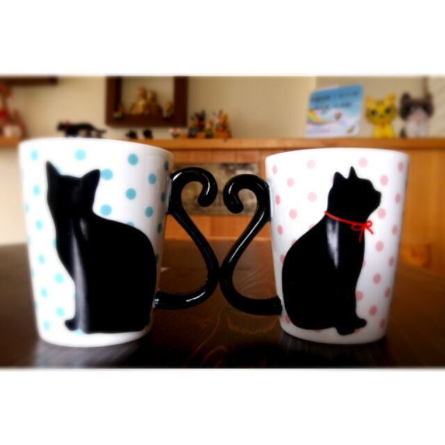 貓咪對杯 馬克杯 貓咪造型杯子