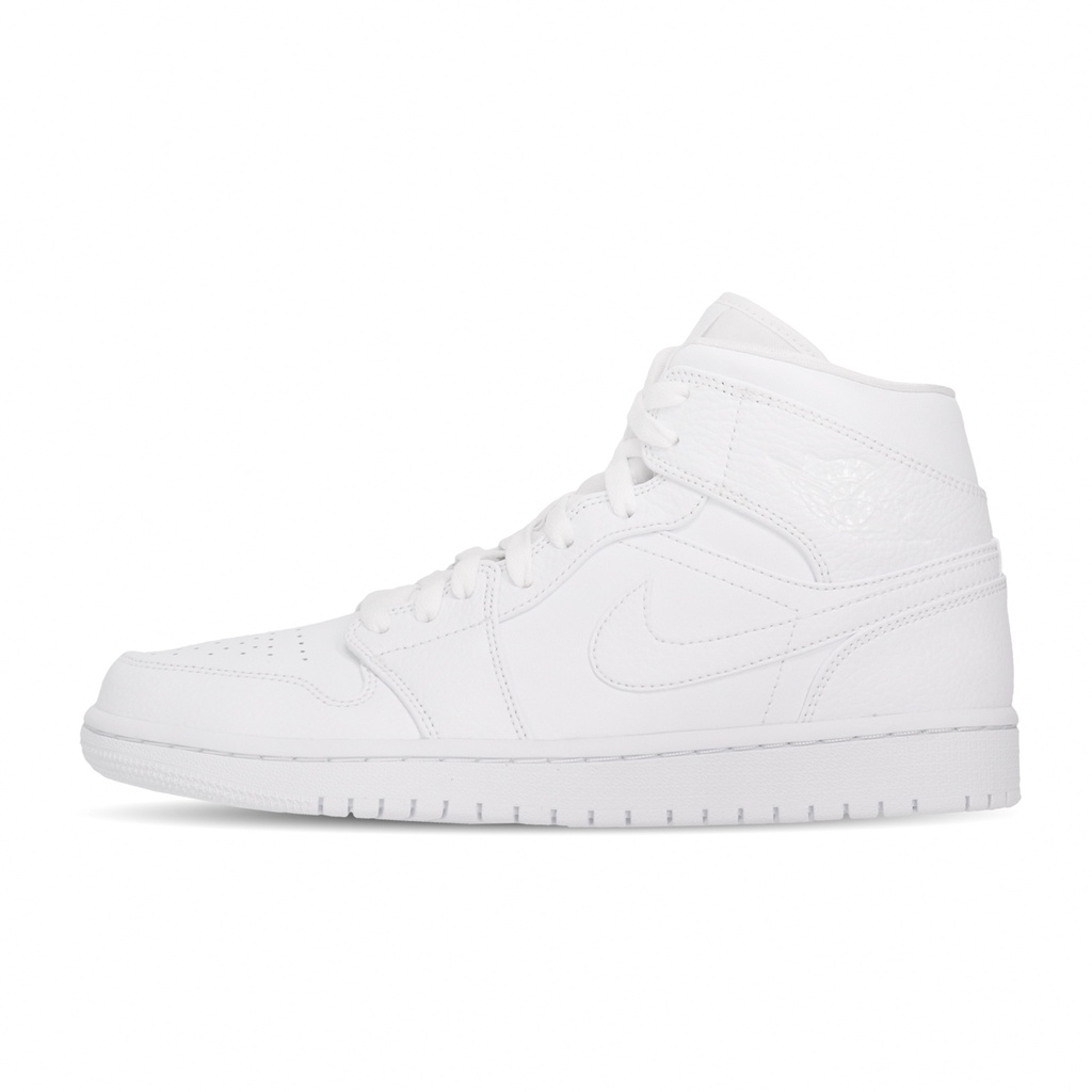 【ACS】 Nike Air Jordan 1 Mid 全白 喬丹 1代 中筒 白 男鞋 554724-130