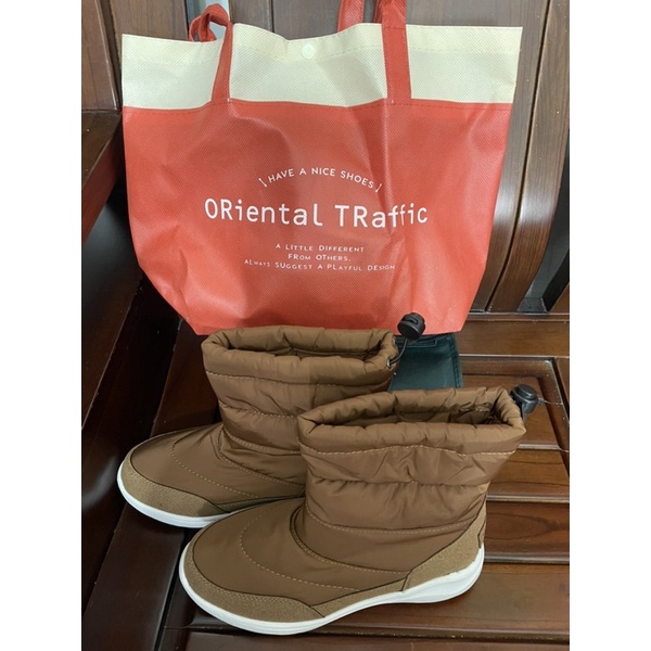 全新日牌ORiental TRaffic保暖雪靴M號附原廠購物袋