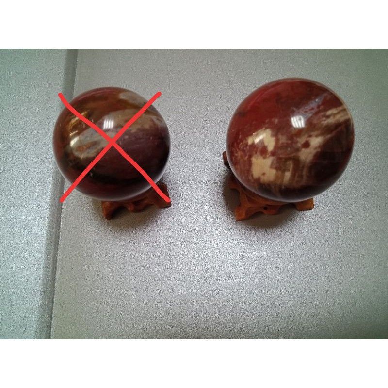 木化玉球~木化石球球003【小小の晶礦屋】